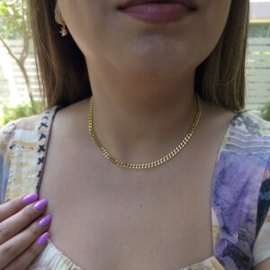Plain chain necklace