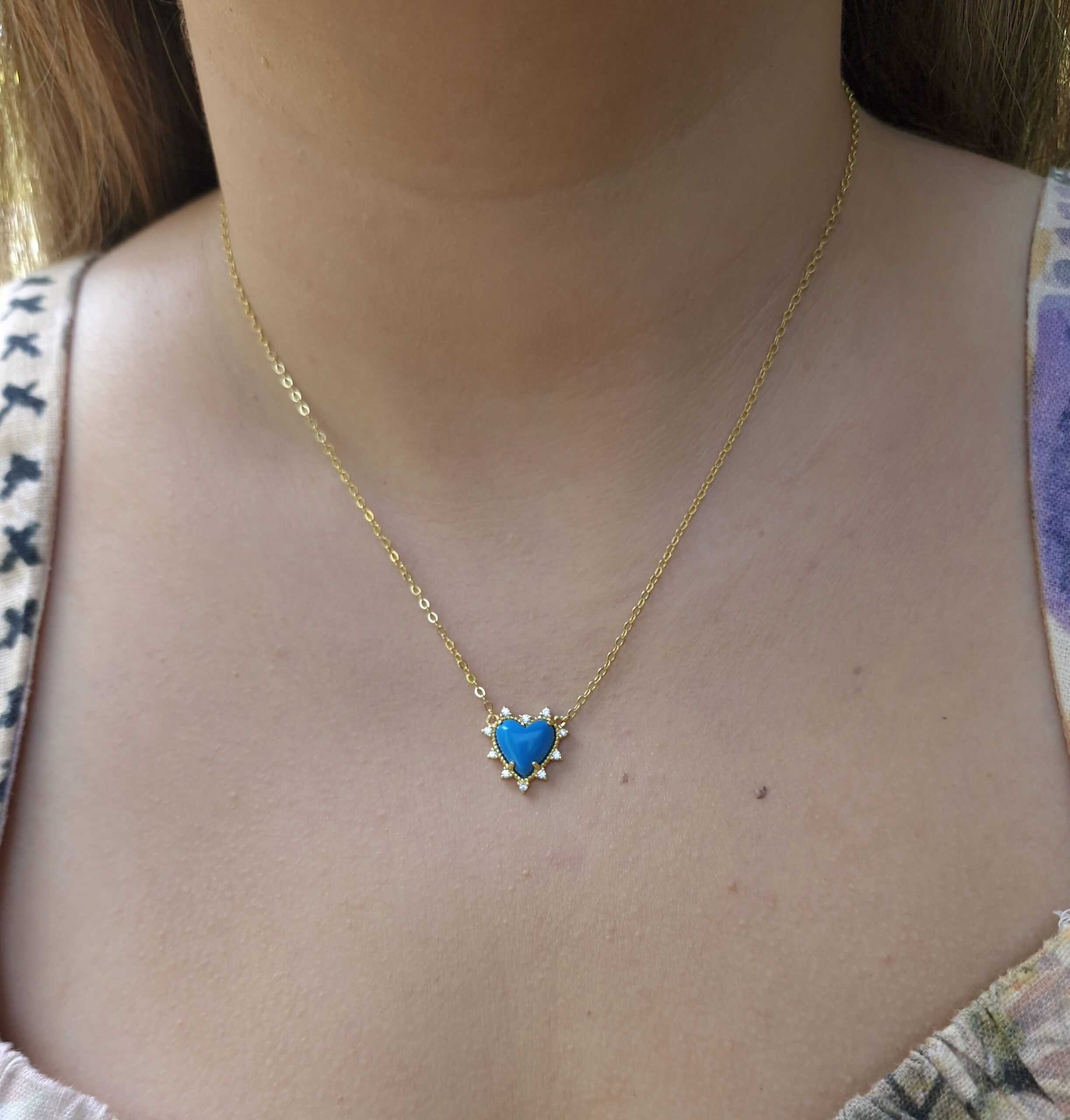 Turquoise heart necklace