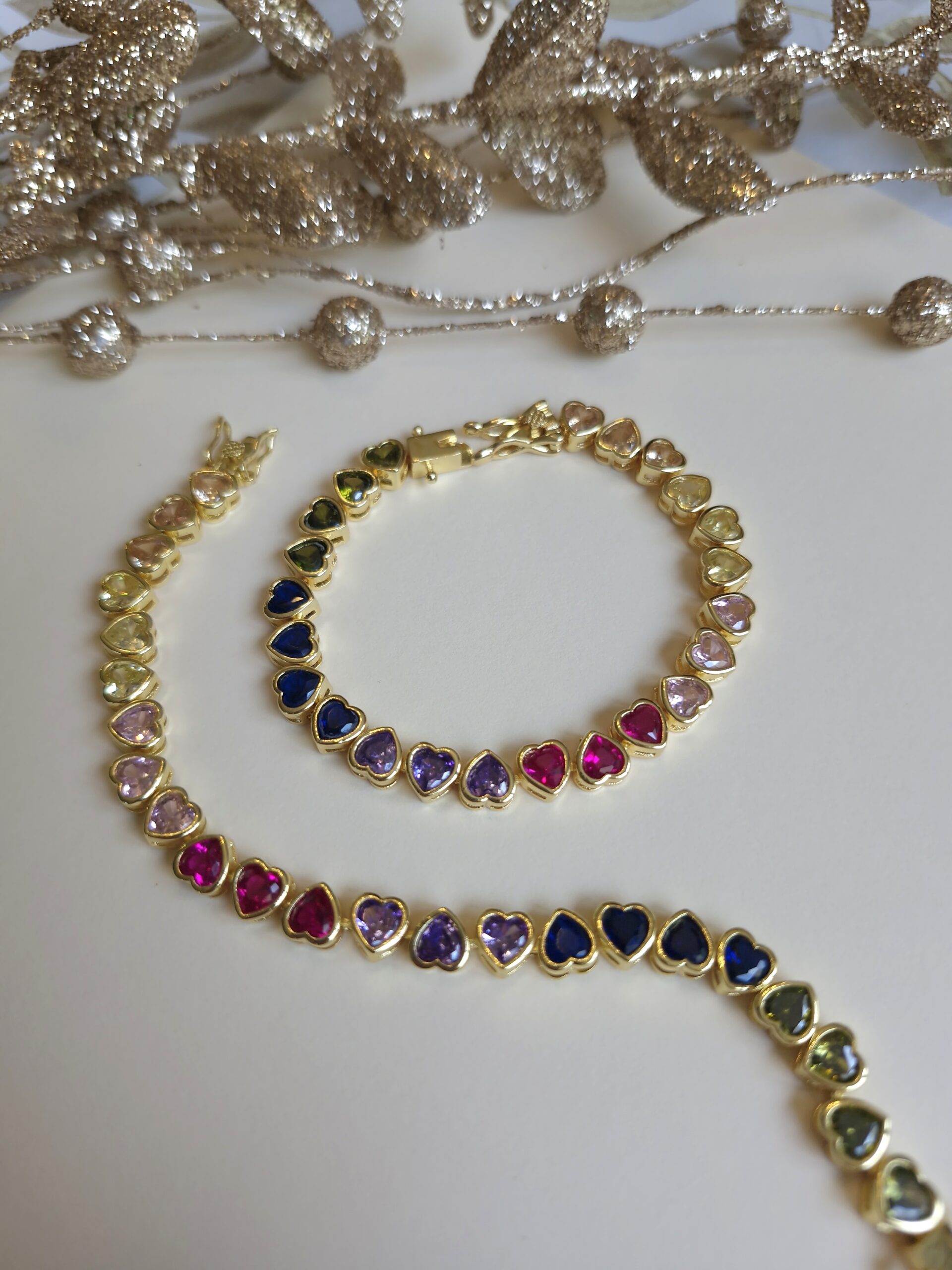 Rainbow hearts bracelet - Image 4