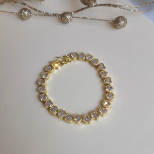 White hearts bracelet