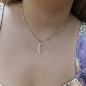 Moon chain necklace