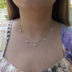 Dangling stars necklace